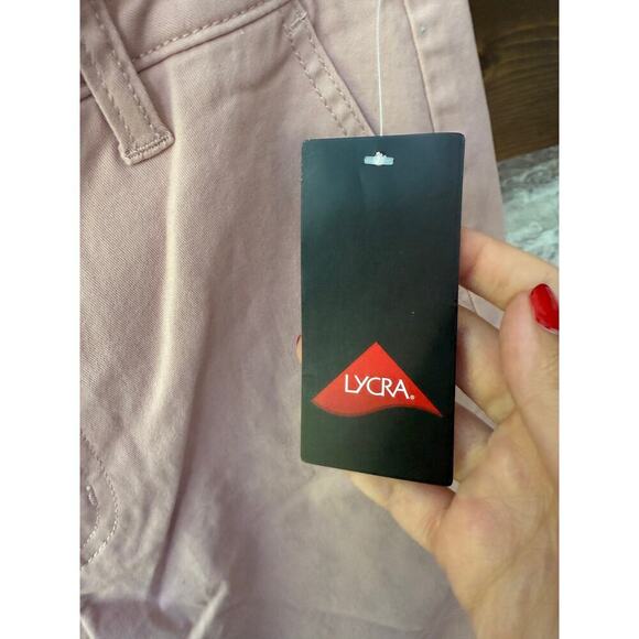 Market and Spruce Women's Pink Regular Fit Plain Stretchable Chino Pants Size 8 - Picture 7 of 7